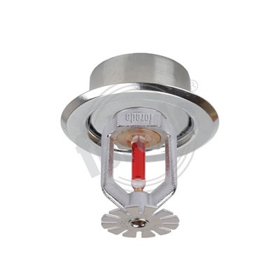 Ceann sprinkler pendent le pláta escutcheon